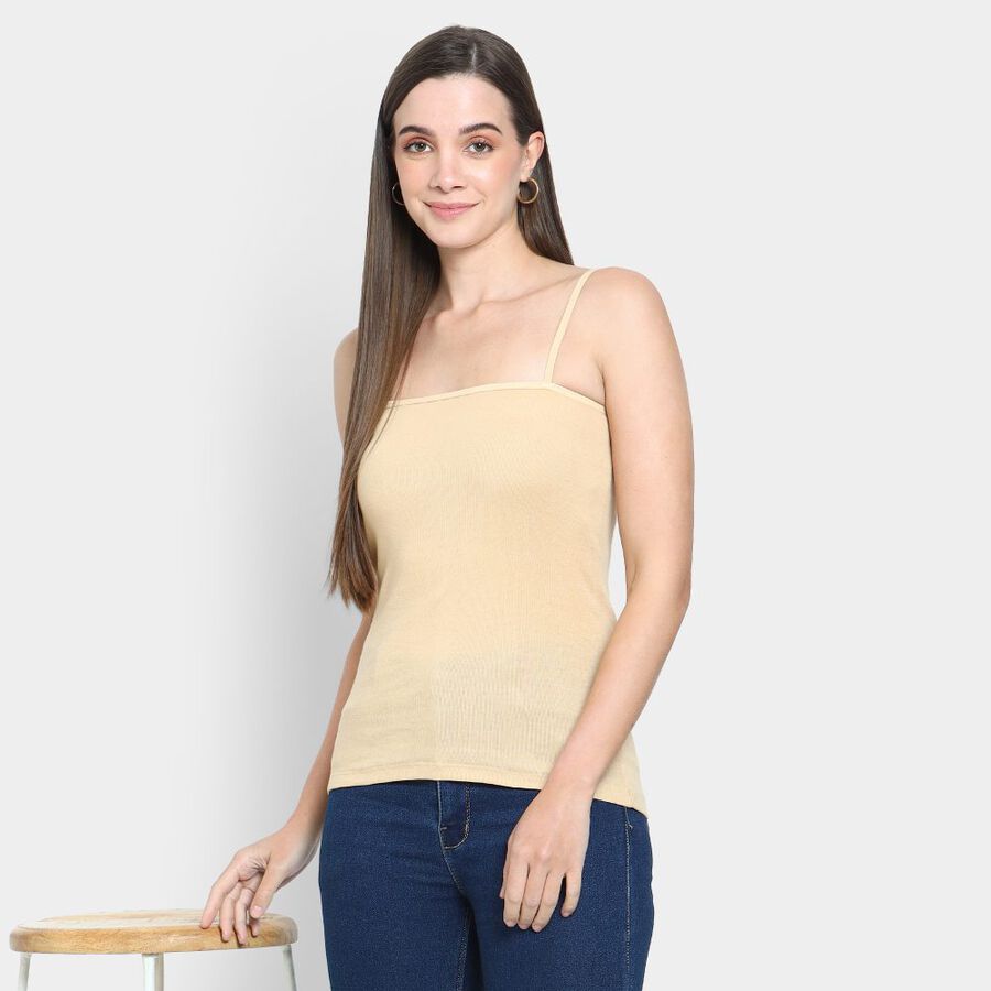 Ladies' Cotton Slips, Beige, large image number null